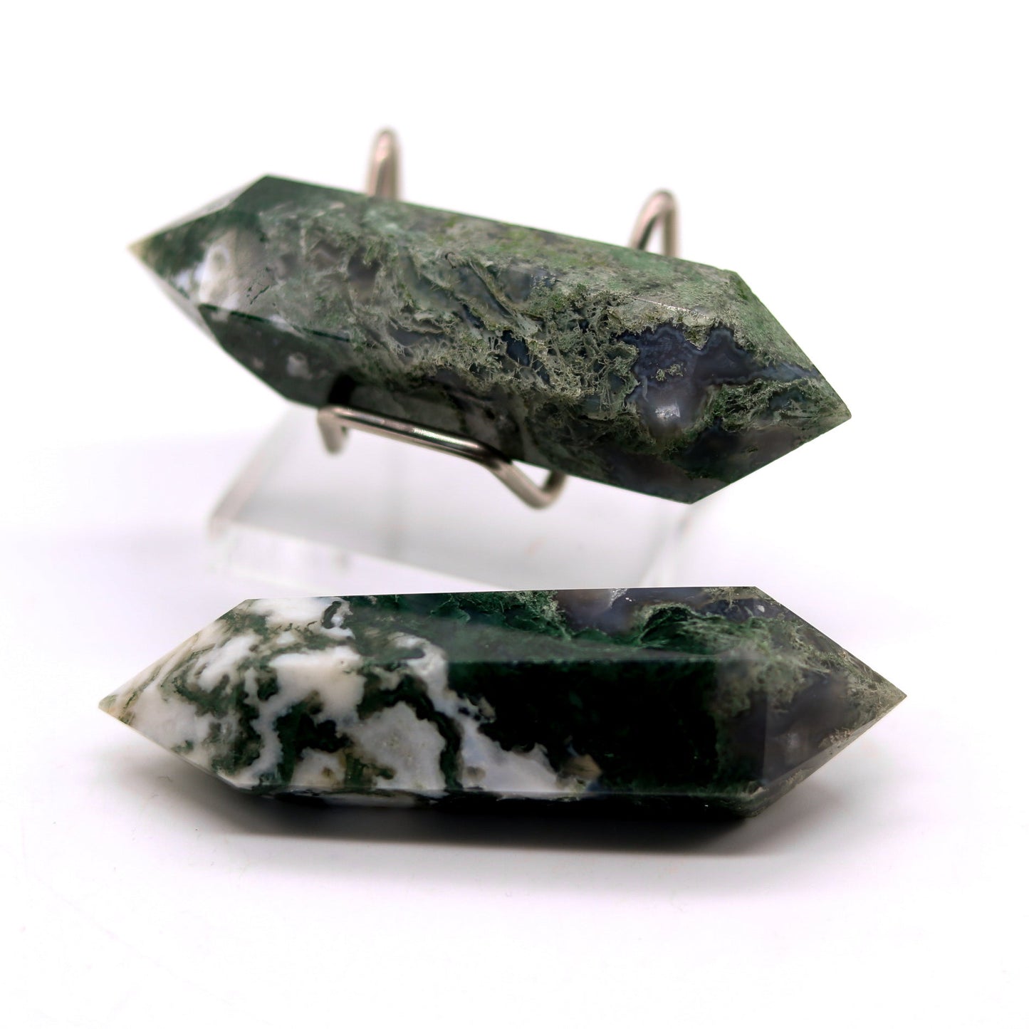 Moss Agate Double Terminated Point