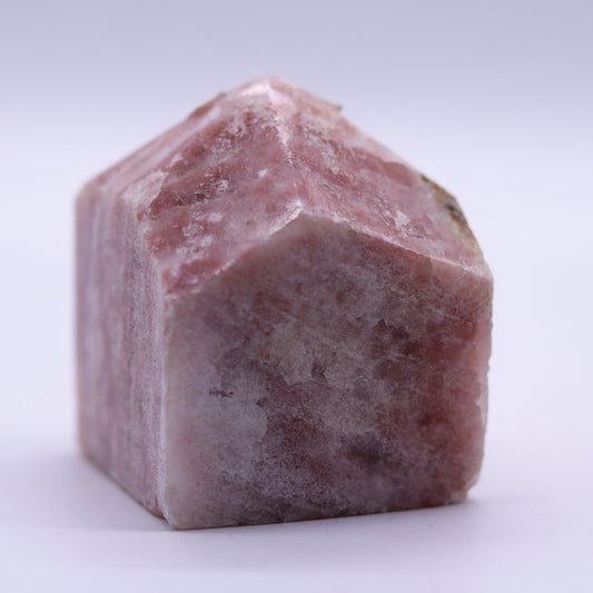 Strawberry Calcite Half Polished