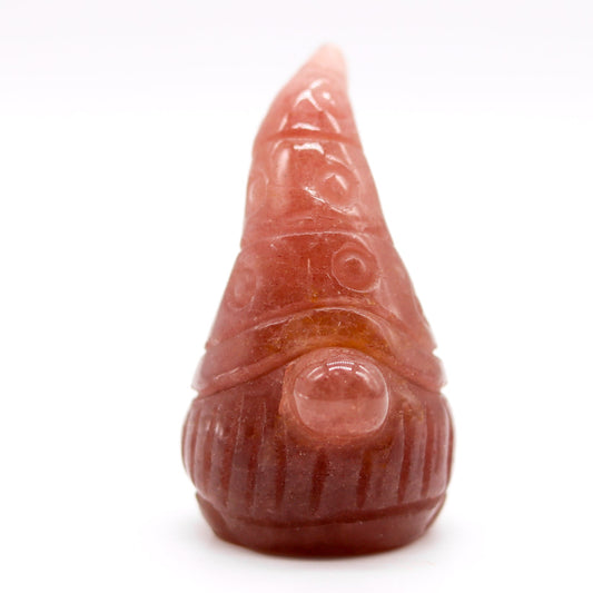 Strawberry Quartz Gnome